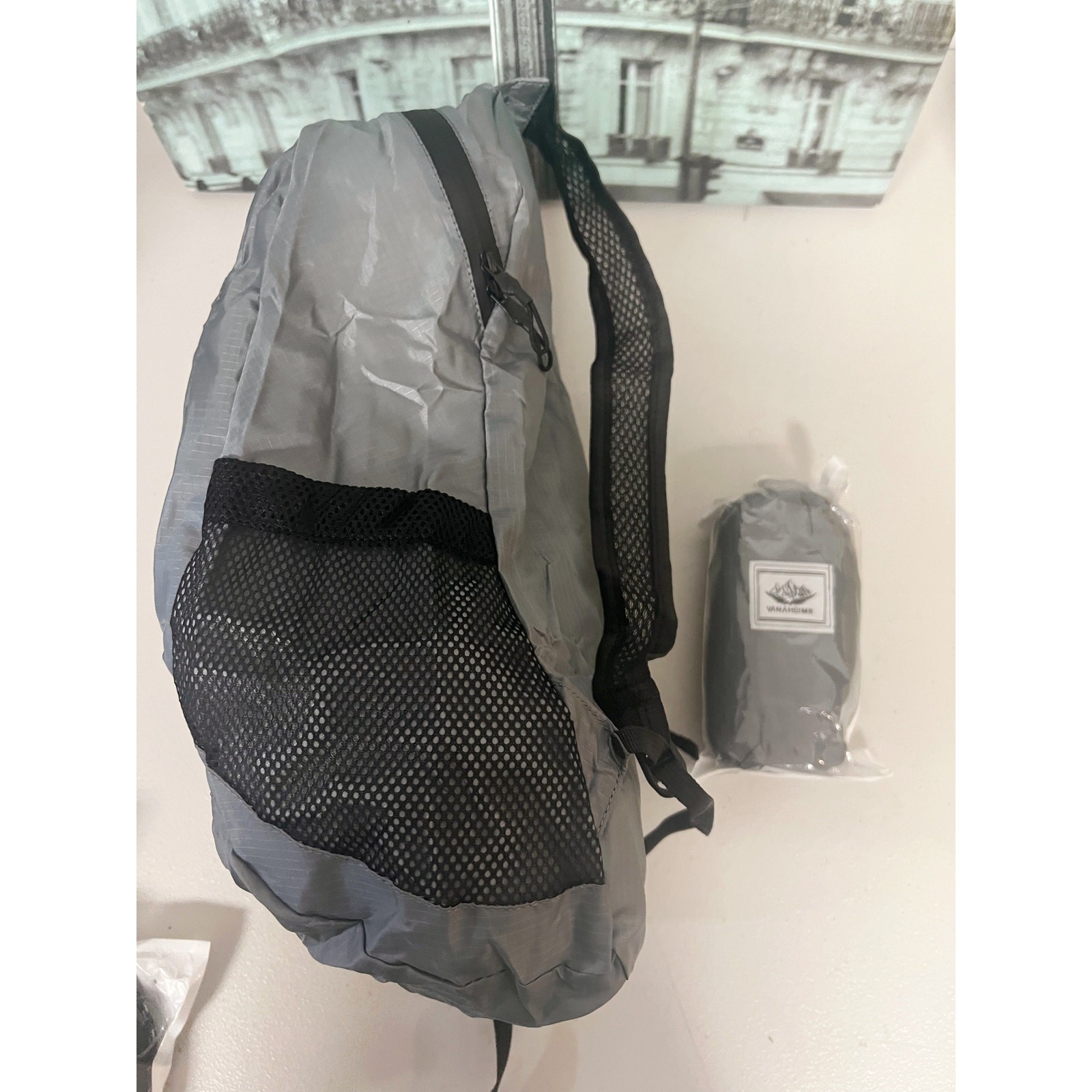 Foldable Outdoor Set UPF50+ Bucket Hat + Waterproof Backpack Unisex Travel Kit