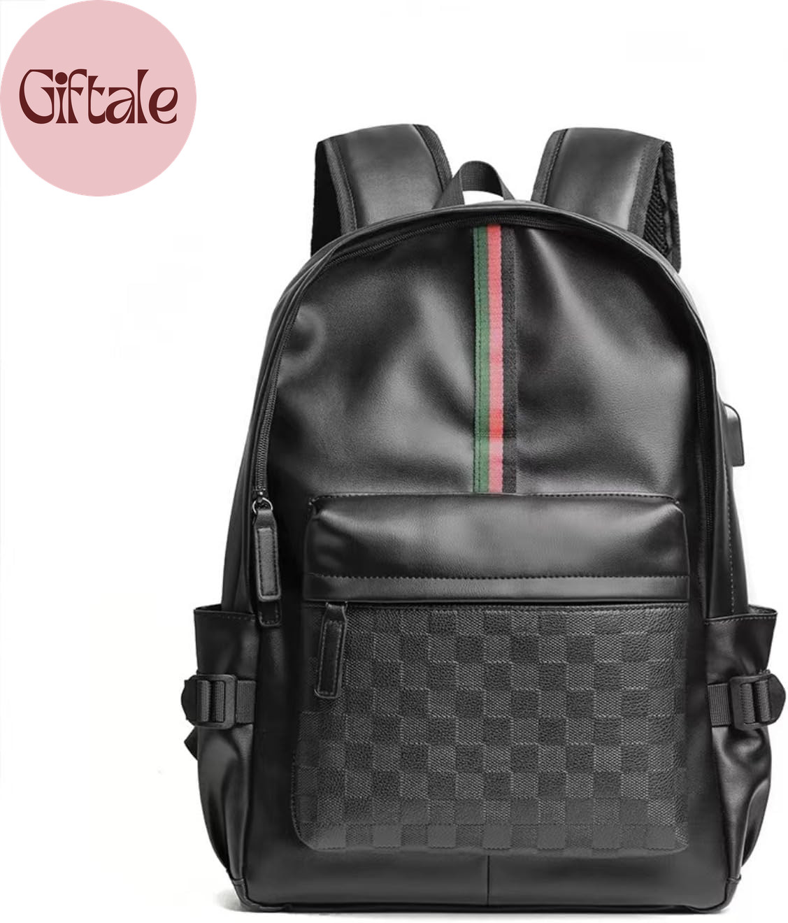 Leather Backpack School College Bookbag Leisure Business Travel Hiking Rucksack,