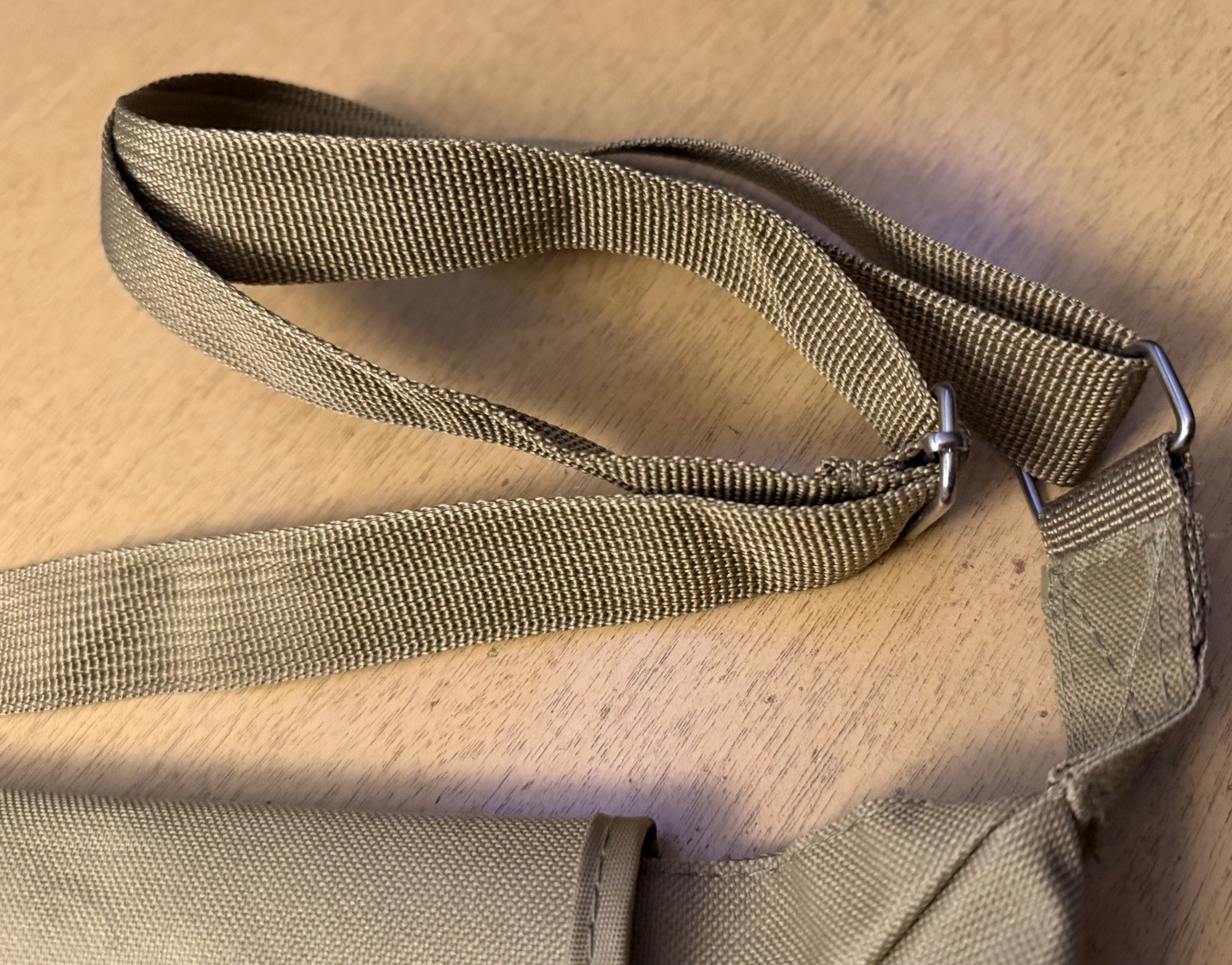 The Nature Conservancy Khaki Canvas Messenger Bag Shoulder Travel Field Bag