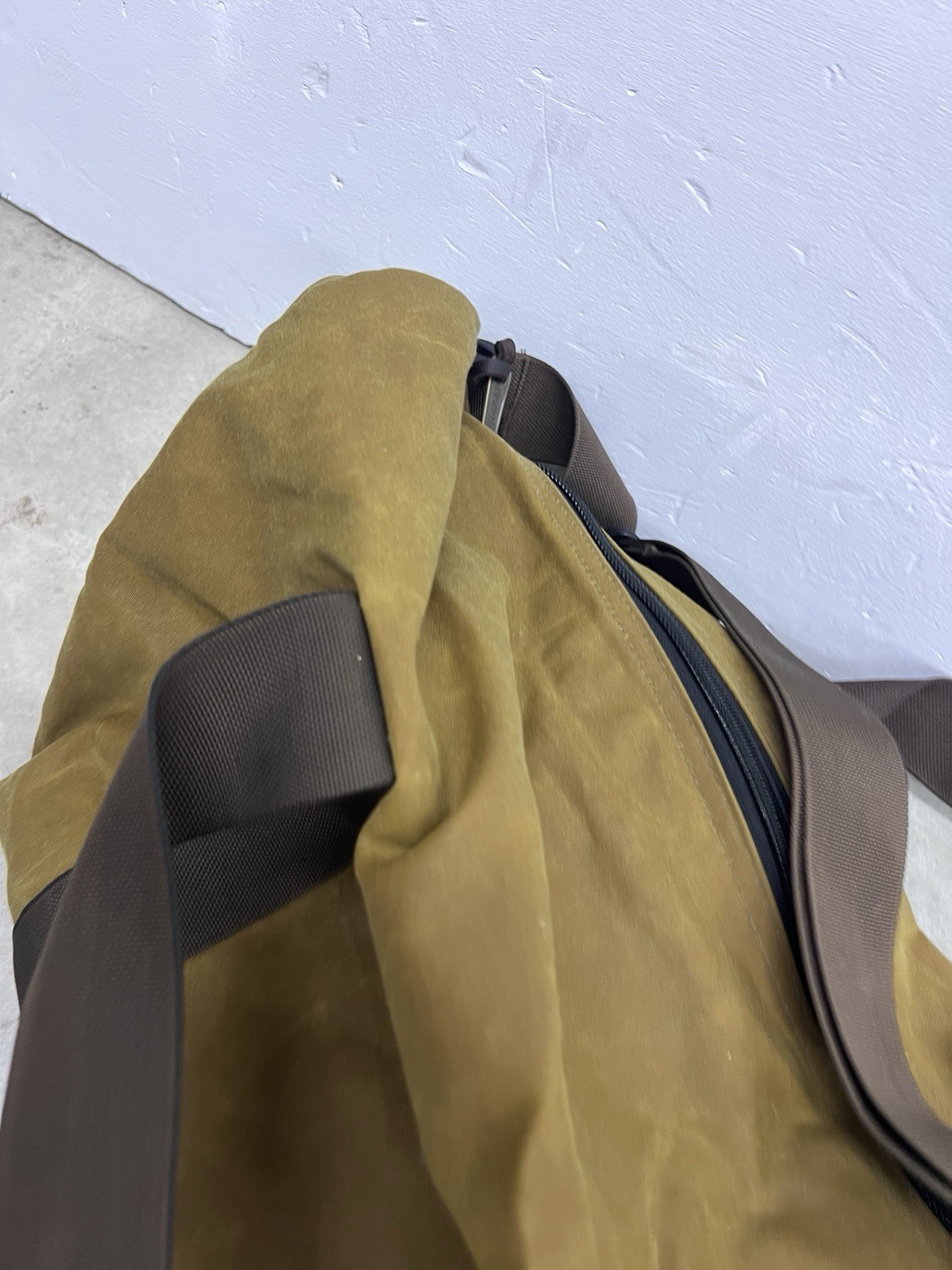 Filson Field Duffel Bag Tan RUGGED TWILL Tin Cloth Nylon Lined Made in USA