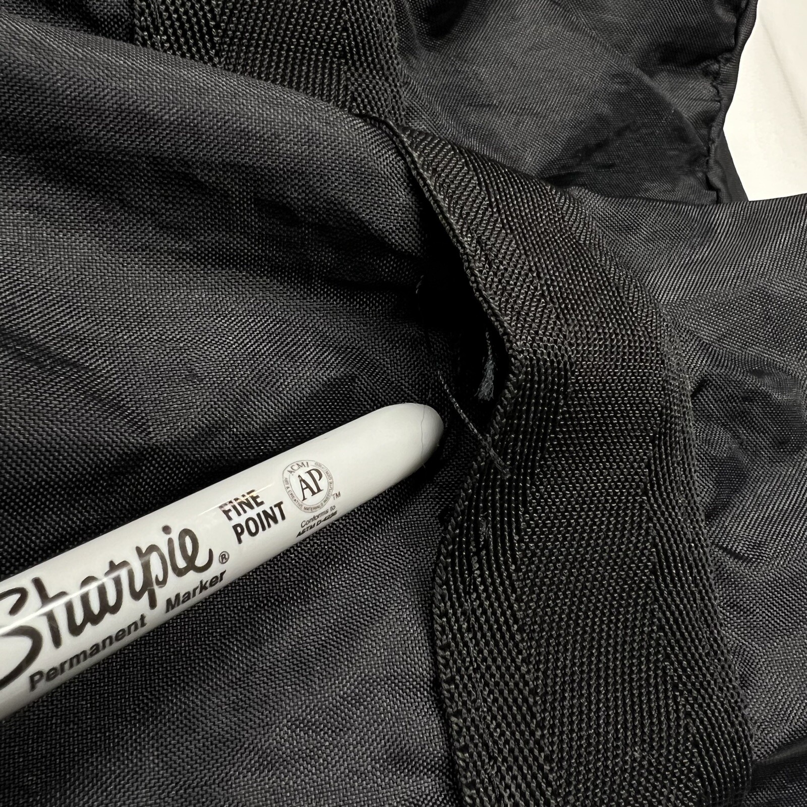 VTG Academy Broadway Bag Black Duffel Nylon Gym Travel Camping Zip Logo Y2K