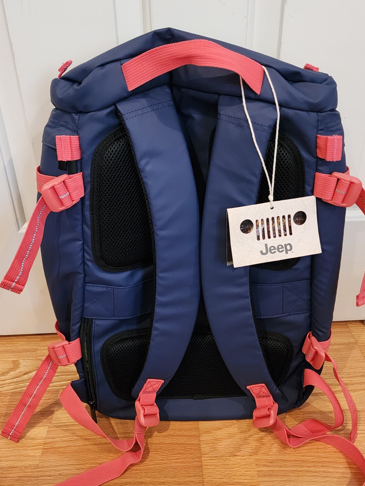 NEW! NWT Jeep Cylindrical Laptop Backpack Twilight Navy Fast Free Ship JS013C