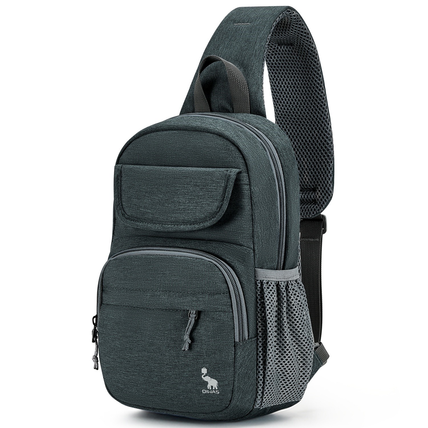 OIWAS Men Wowen Sling Bag Shoulder Crossbody Backpack Travel Chest Fanny Pack