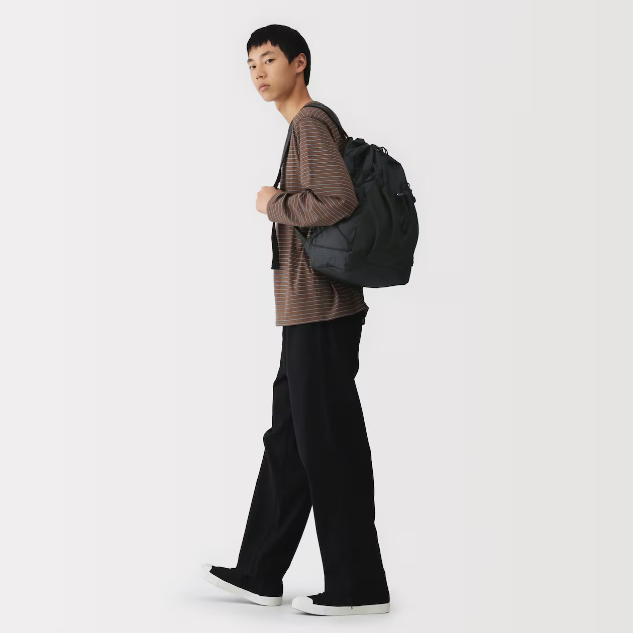 MUJI Water-Repellent Ripstop Backpack Drawstring 23-Litter 3-Pocket Unisex NWT