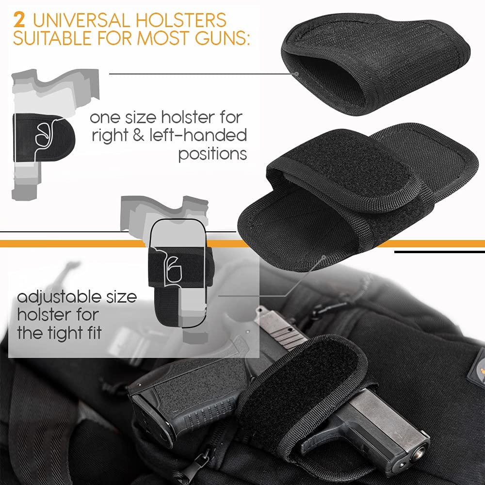 Tactical Compact Sling Bag – CCW for Everyday – For R&L Hand – Shoulder Cross…