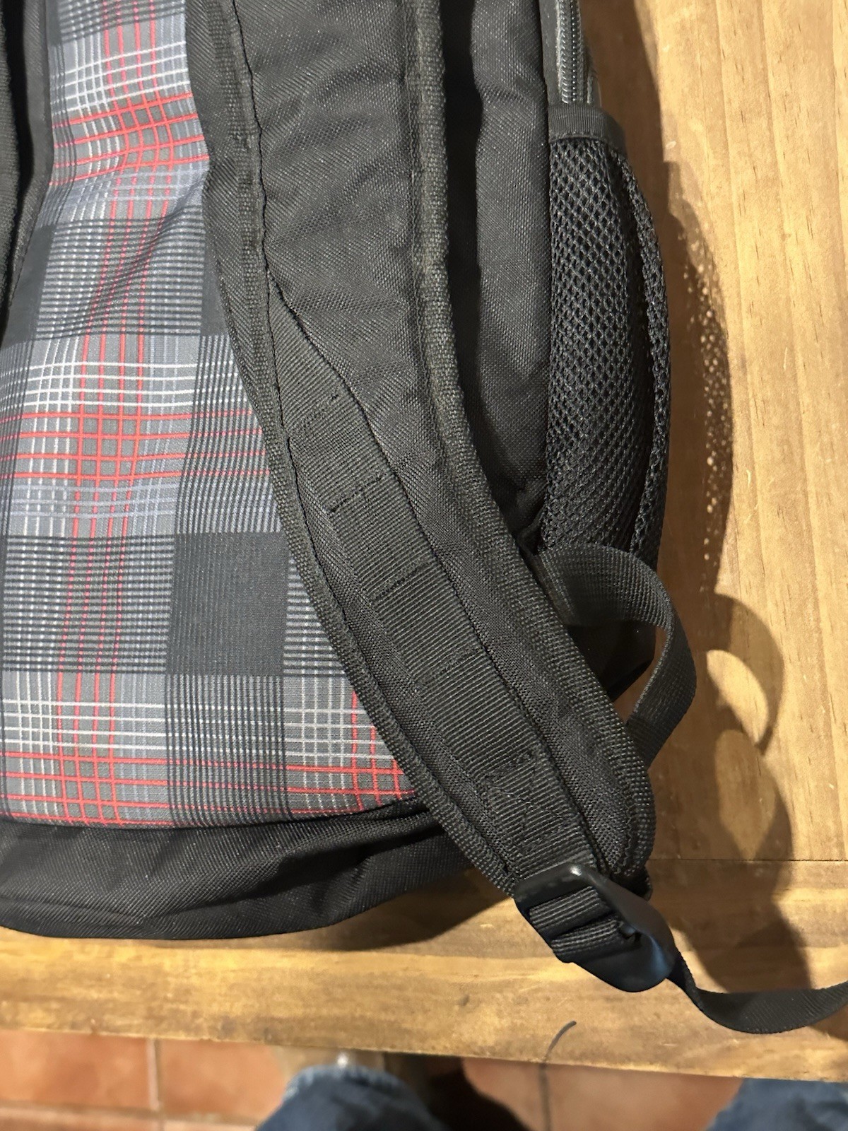 Adidas Large Laptop Backpack Unisex RARE Plaid Layout VERY CLEAN