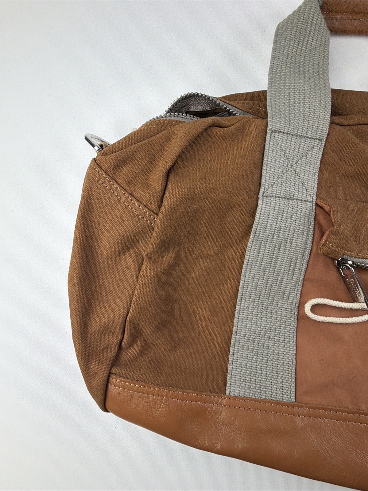 Vintage Kris Van Assche Canvas Leather Duffle / Bowling Bag Travel USA