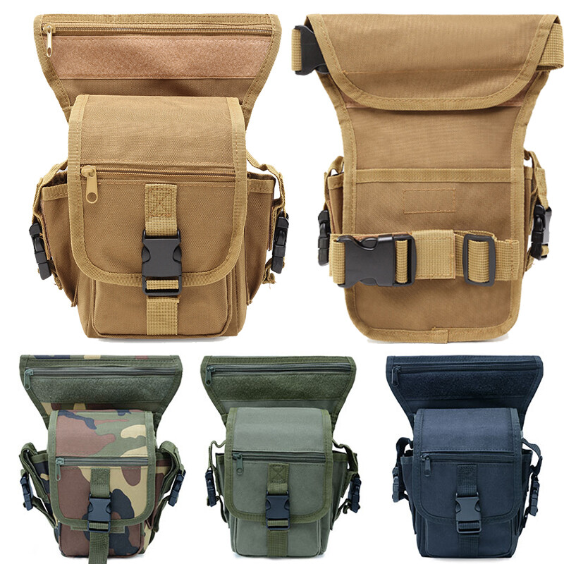 Tactical Military Drop Leg Bag Thigh Pouch Waist Belt Pack Outdoor Sports Bag