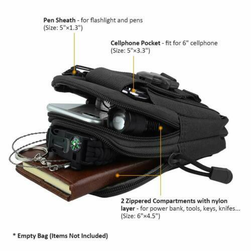 Tactical Molle Pouch Travel Waist Pack Outdoor Utility EDC Small Nylon Belt Bag