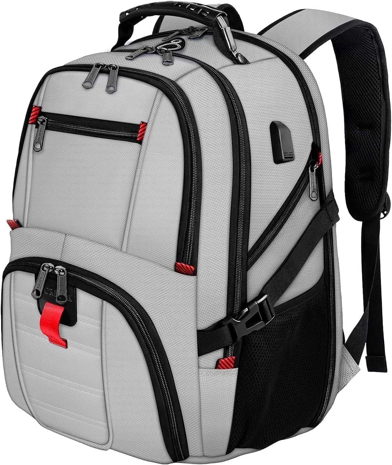 50L Extra Large Travel Backpack for 17-inch Laptops | Water Resistant & USB Port