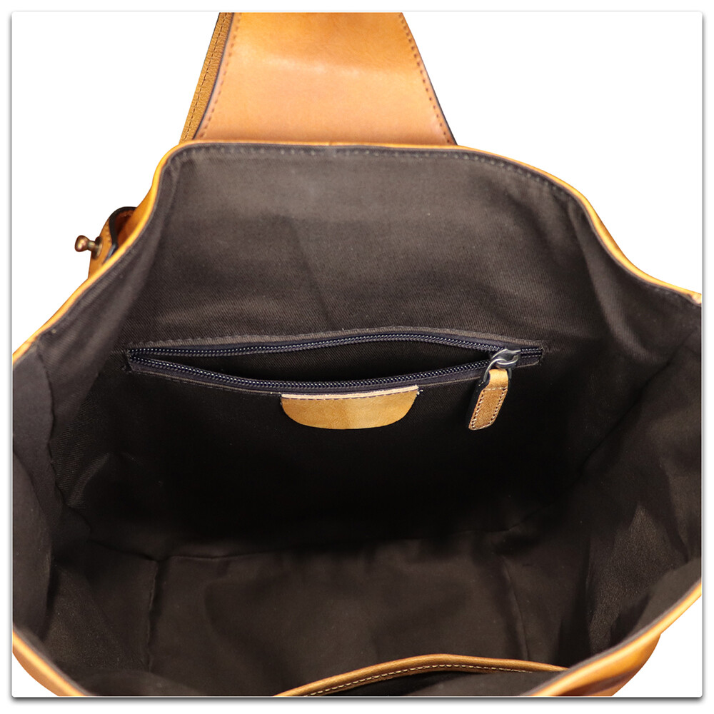Genuine Leather Large Sling Bag Men Women Chest Crossbody Bag Sling Purse Ipad