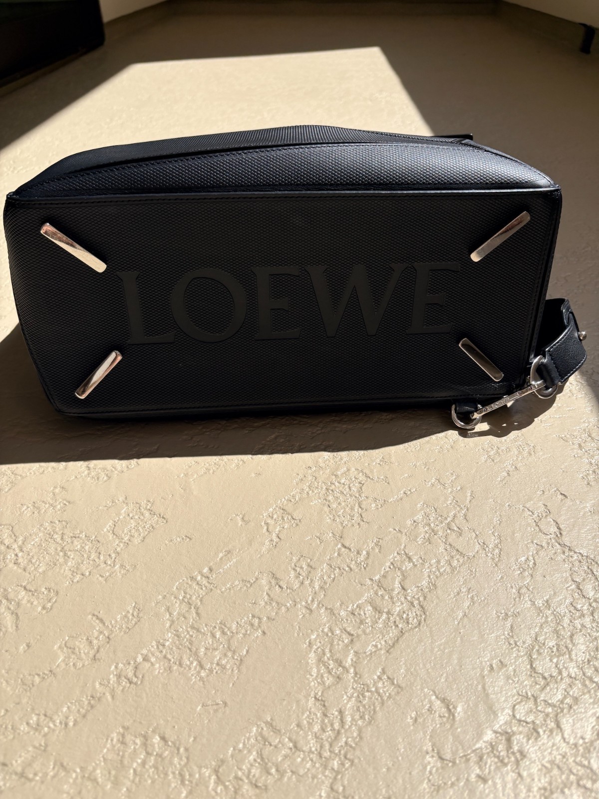 Loewe Puzzle Large Men’s Black leather bag