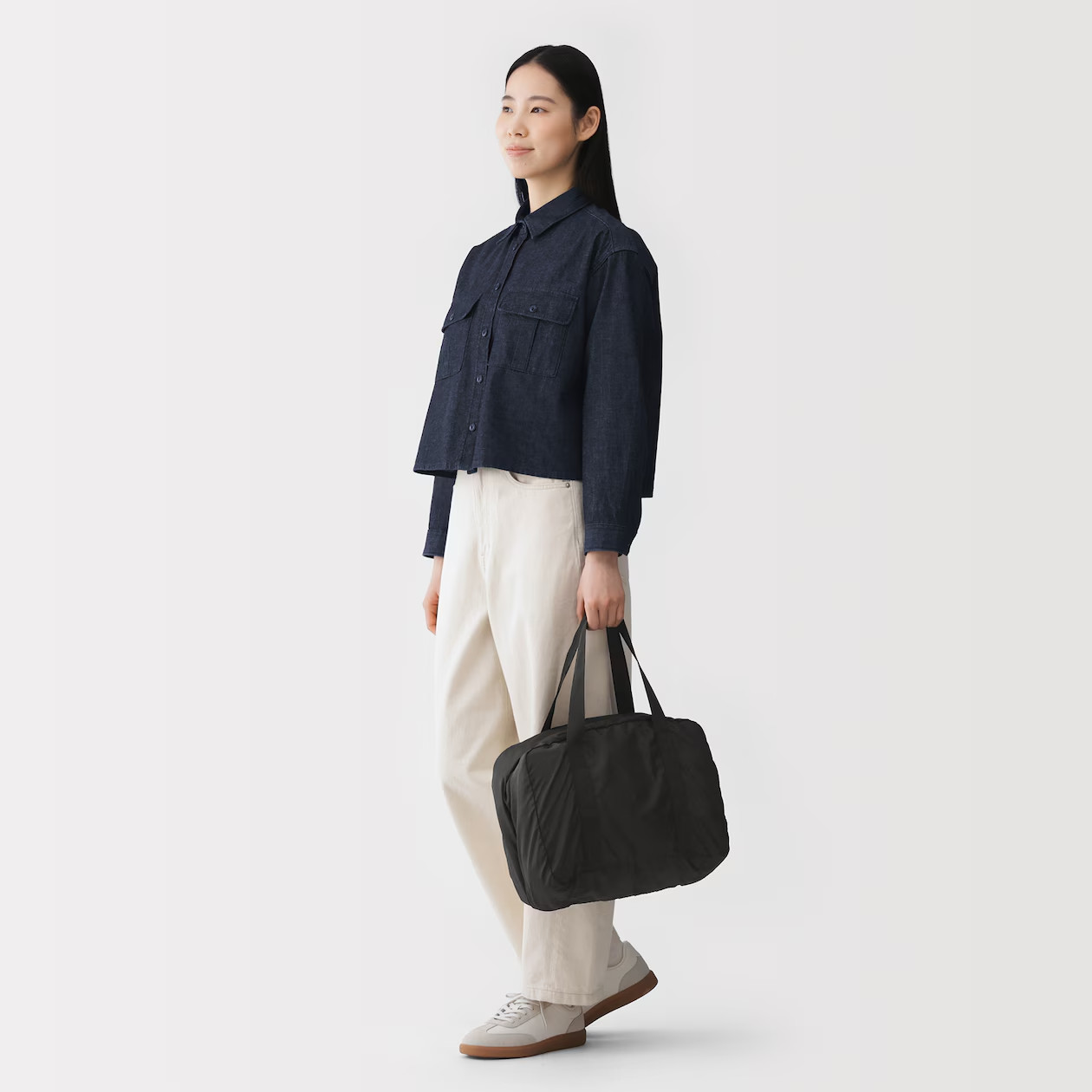 MUJI Packable Water-Repellent Travel Duffel Bag 23-Litter Foldable Unisex NWT