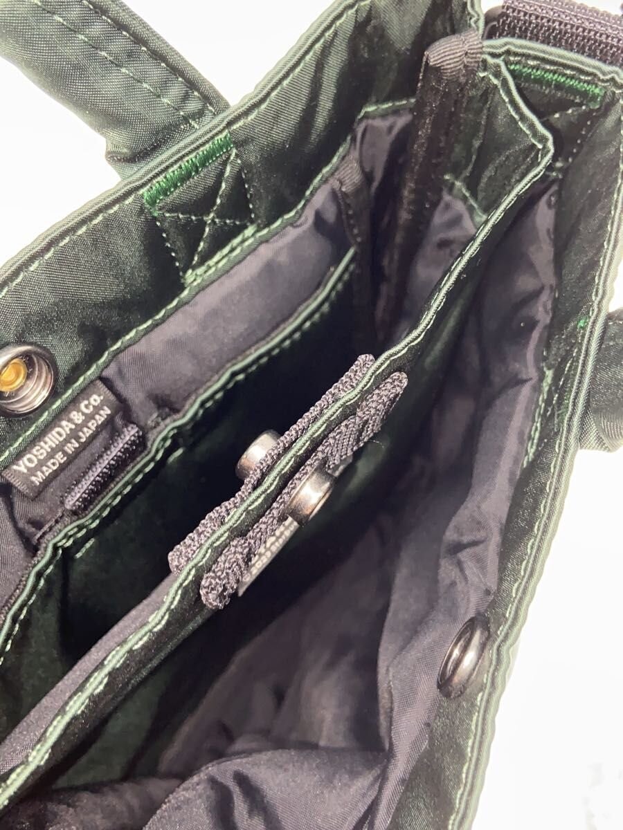 Authentic PORTER Green Shoulder Bag 12cm Depth 25cm Height 17-20cm Width