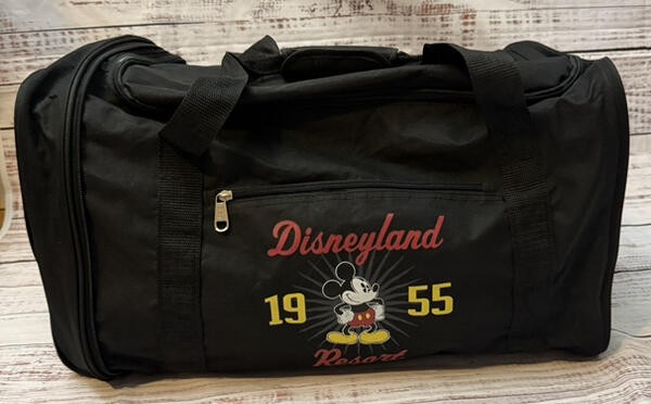 Disney Parks Disneyland Resort 1955 Mickey Mouse Collapsible Duffle/Gym Bag