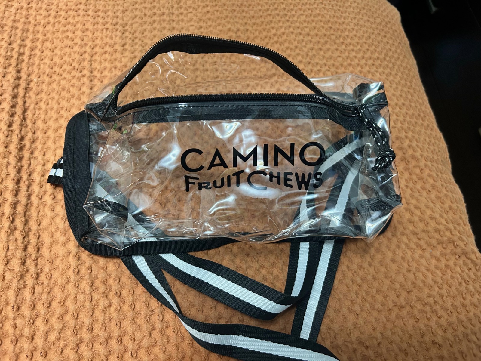 Kiva Camino Special Fruit Chews Clear Fanny Pack California Brand