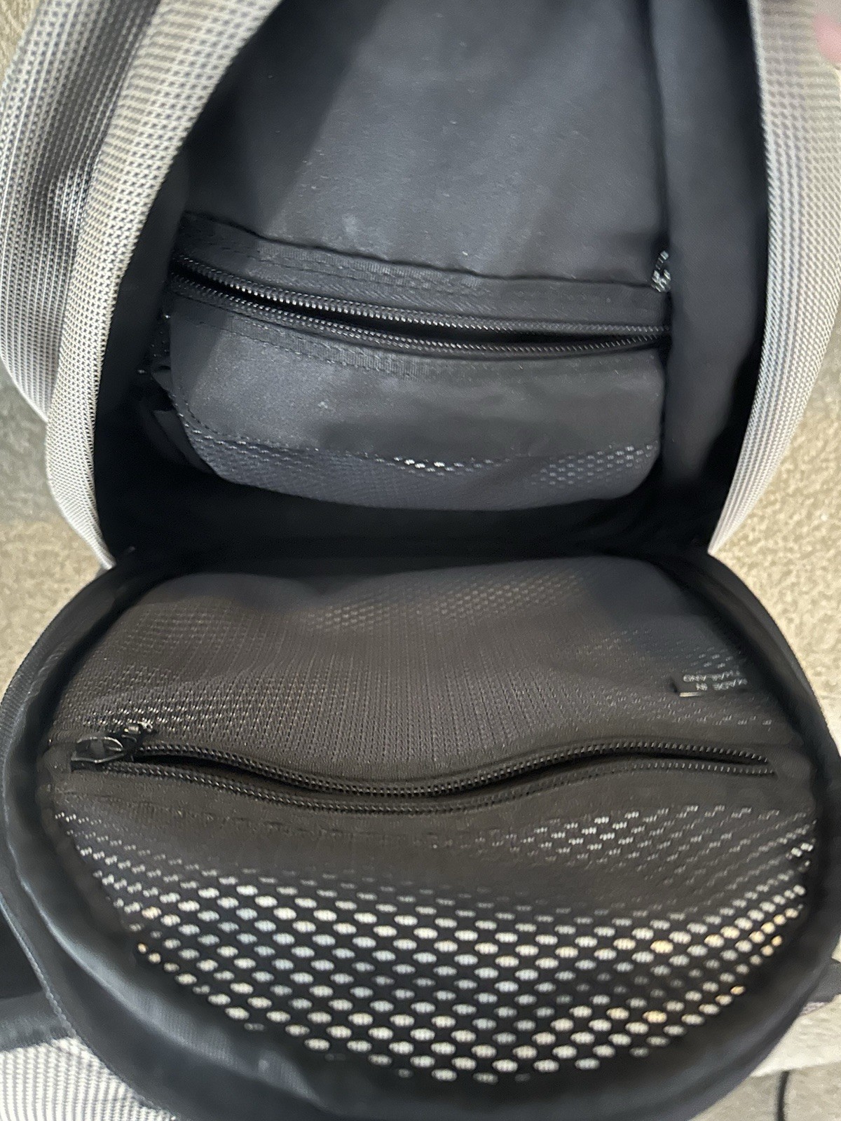 Vintage Tumi T2 Tech Gunmetal Ballistic Backpack Nylon Black Leather Backpack