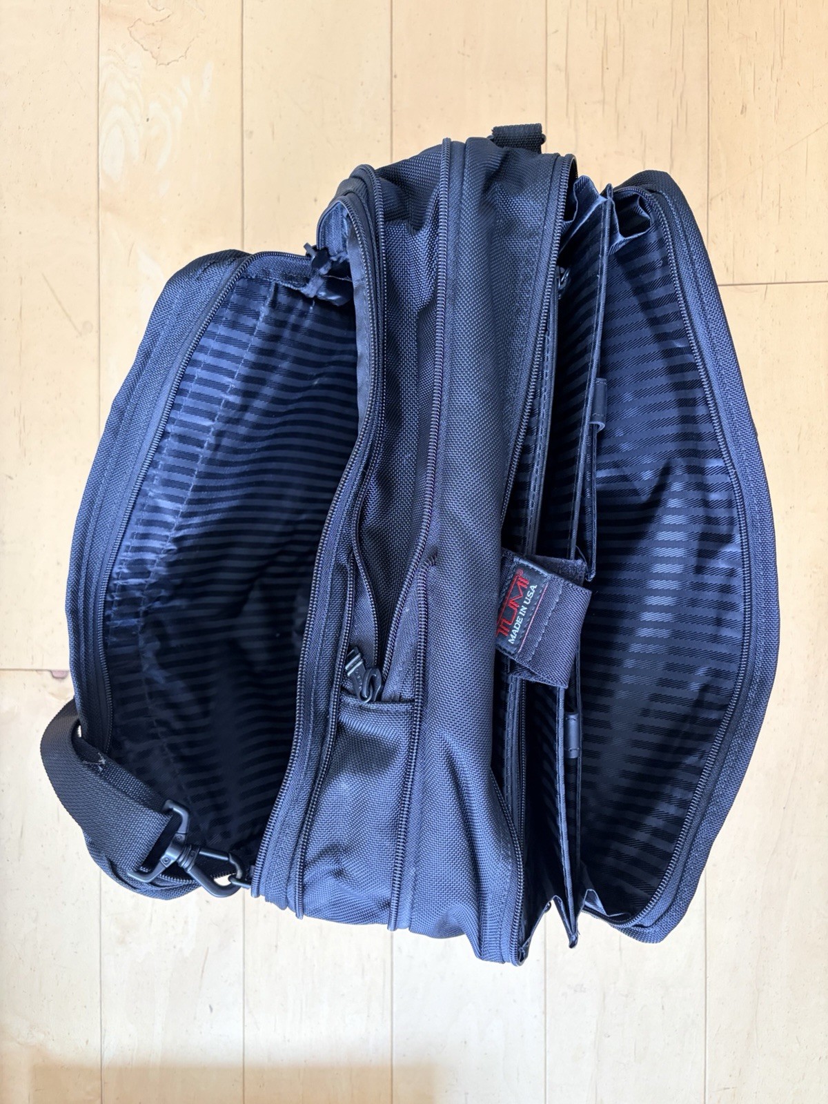 Tumi Ballistic Nylon Briefcase & Black Leather Portfolio