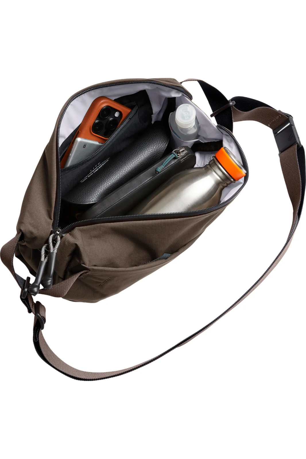Bellroy Lite Sling 7L River Rock Brown Lightweight Crossbody Bag NWT
