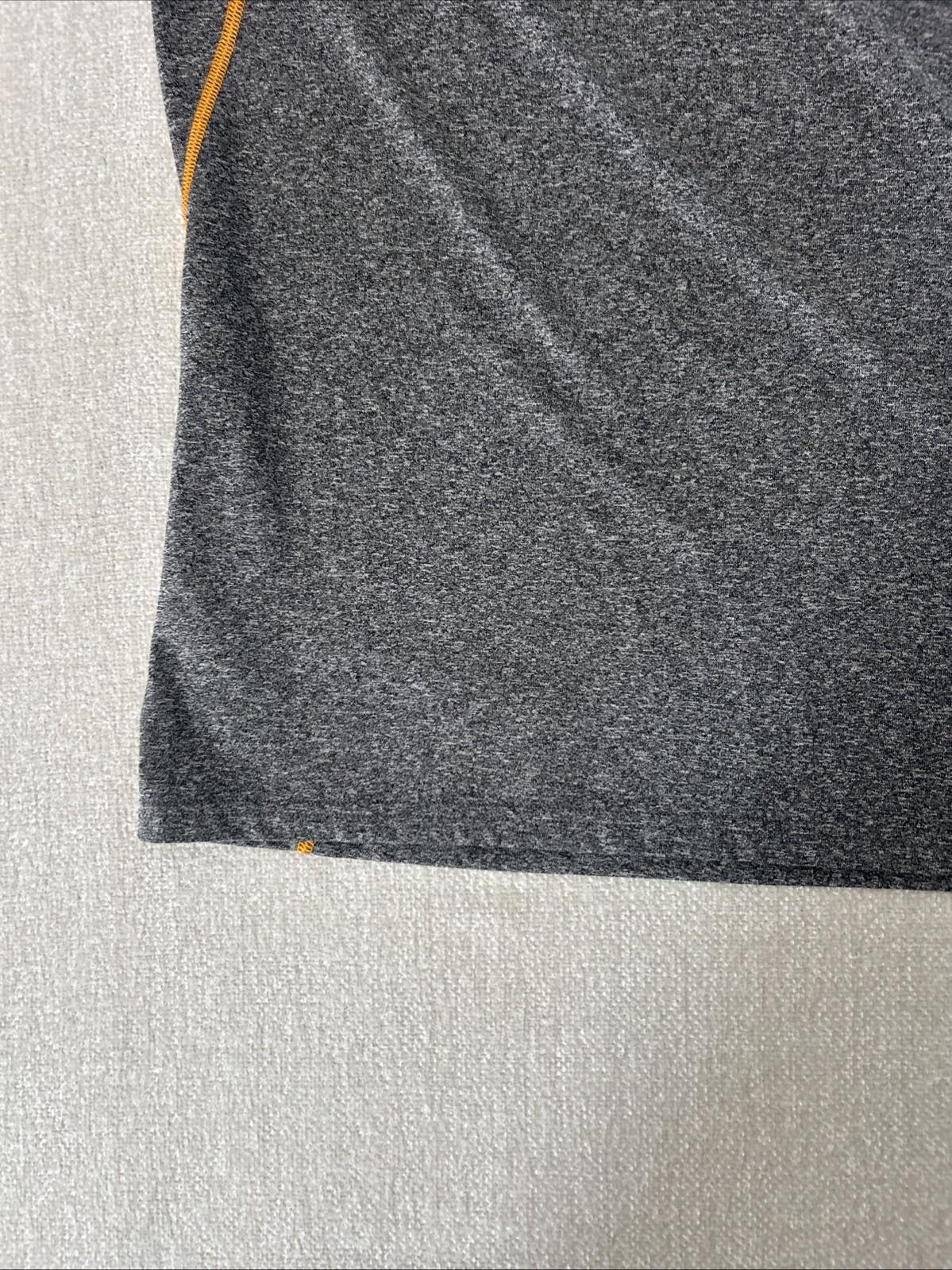 Adidas Men’s XL Orange/ Heather Athletic T-Shirt Short Sleeve 92% Polyester