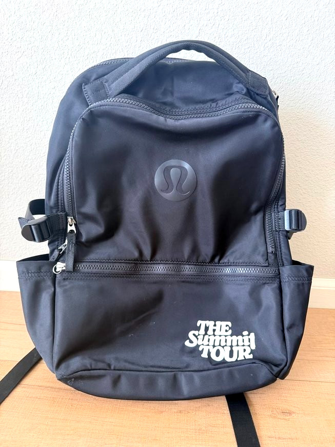 Lululemon Backpack Black 17” Laptop Gym Bag – Summit Tour- READ DESCRIPTION