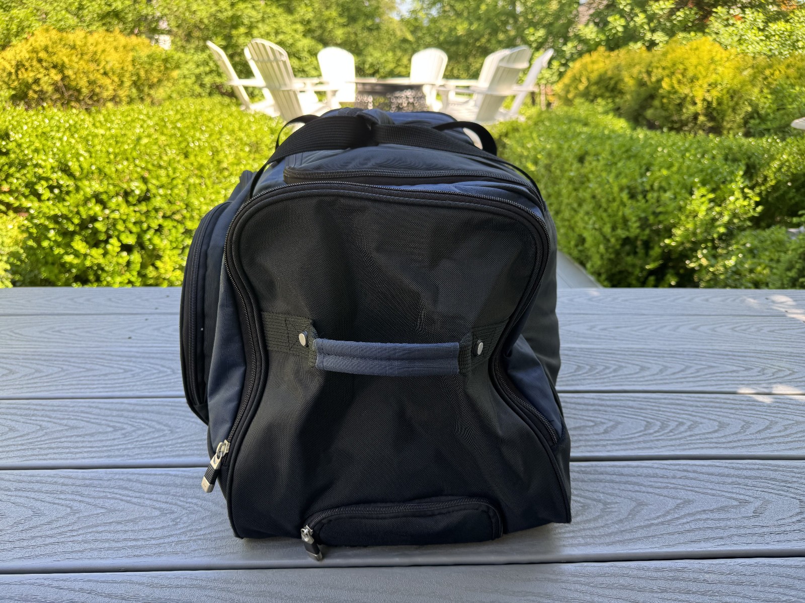 HIGHLAND TREK BLUE & BLACK 28″ ROLLING PULLMAN DUFFLE SHOULDER GYM BAG LUGGAGE