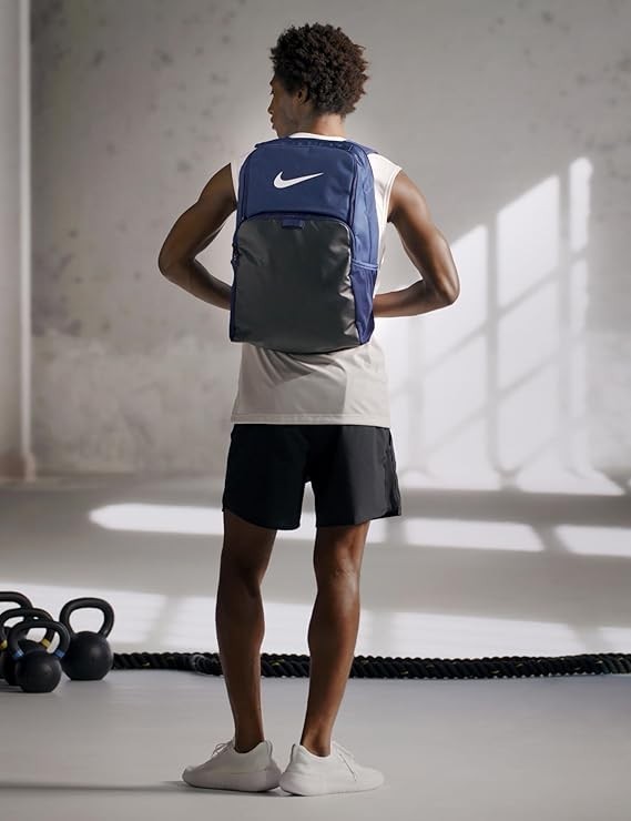 NIKE BRASILIA 9.5 TRAINING BACKPACK XL 30L NAVY BLACK WHITE TIEMPO DM3975-410