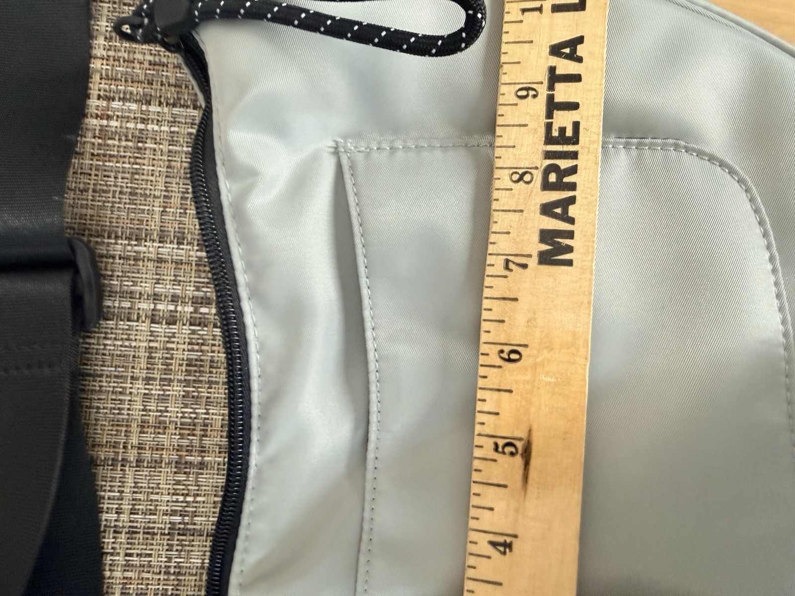 Original Use Gray Crescent Crossbody Sling Bag Adjustable Strap NWOT