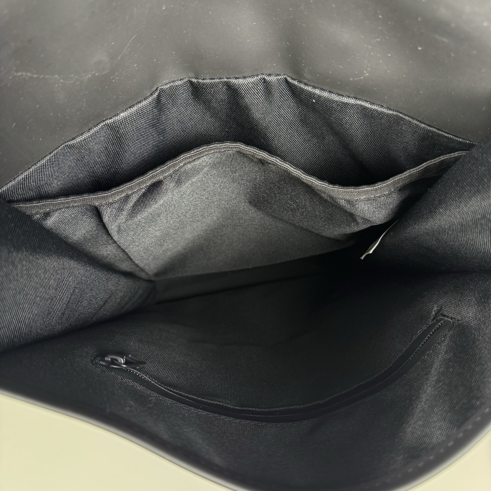 RAINS Waterproof Backpack Black Matte Minimalist Laptop Bag