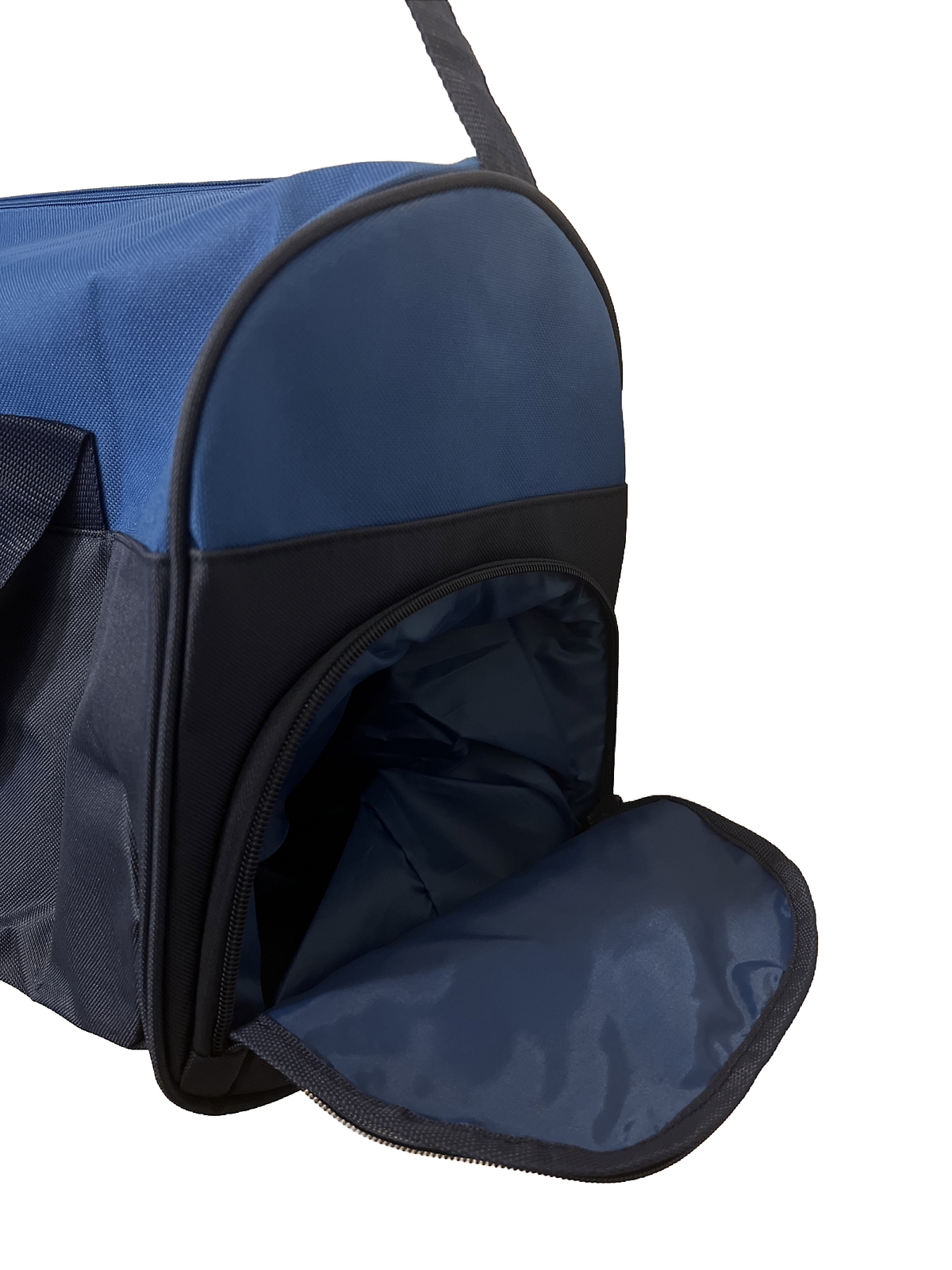 Perry Ellis-Navy Blue/Light Blue-Gym/ Business Duffel Bag-(NEW IN PLASTIC WRAP)