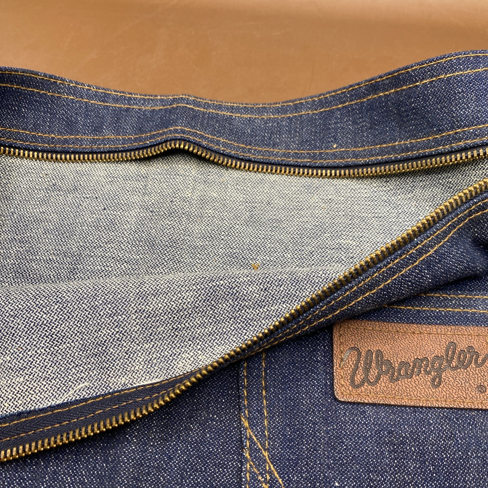 Wrangler Vintage Briefcase 1970s | Blue Denim Portfolio Travel Wallet