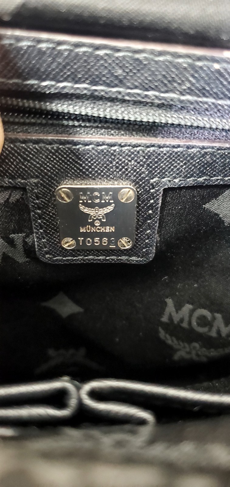 Mcm Messenger Bag Black Leather Messenger Bag Unisex