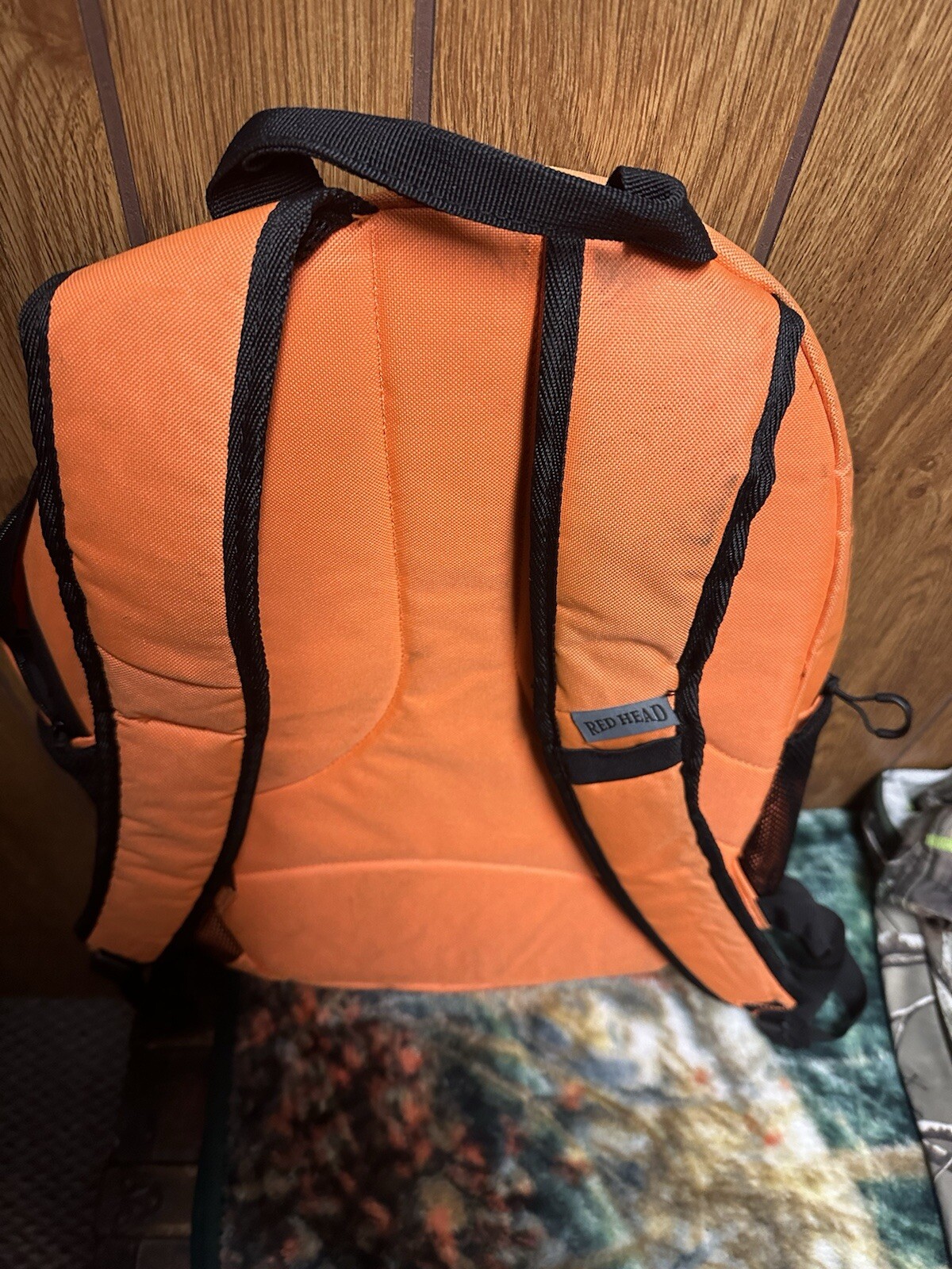 Redhead brand orange backpack
