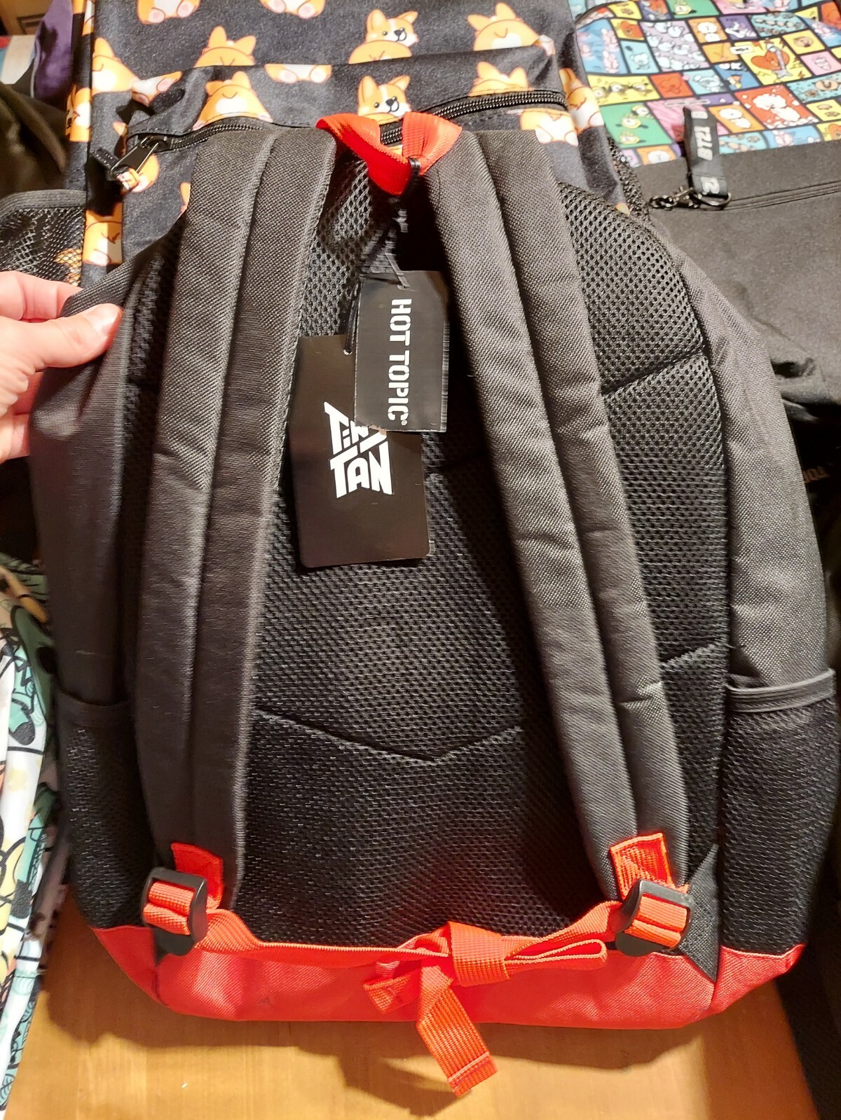 BTS Tiny Tan Chibi Characters Group Basic Backpack Bookbag NWT