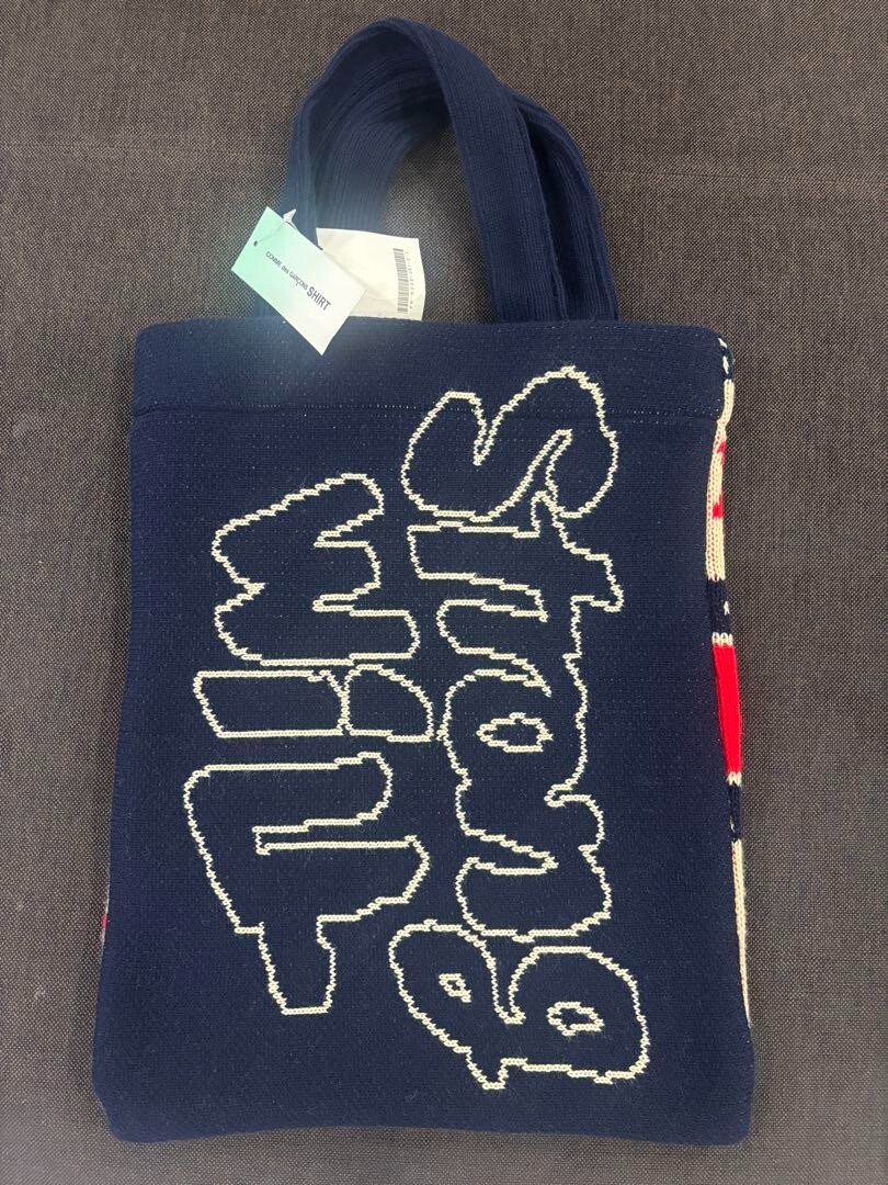 COMME des GARCONS SHIRT Strong will Knit Tote Bag Men