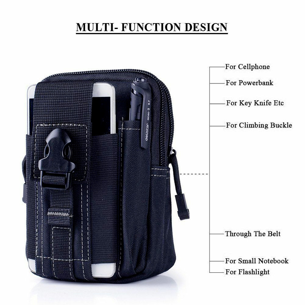 Mens Tactical Molle Pouch Utility Gadget Pack Outdoor Hiking EDC Belt Waist Bag