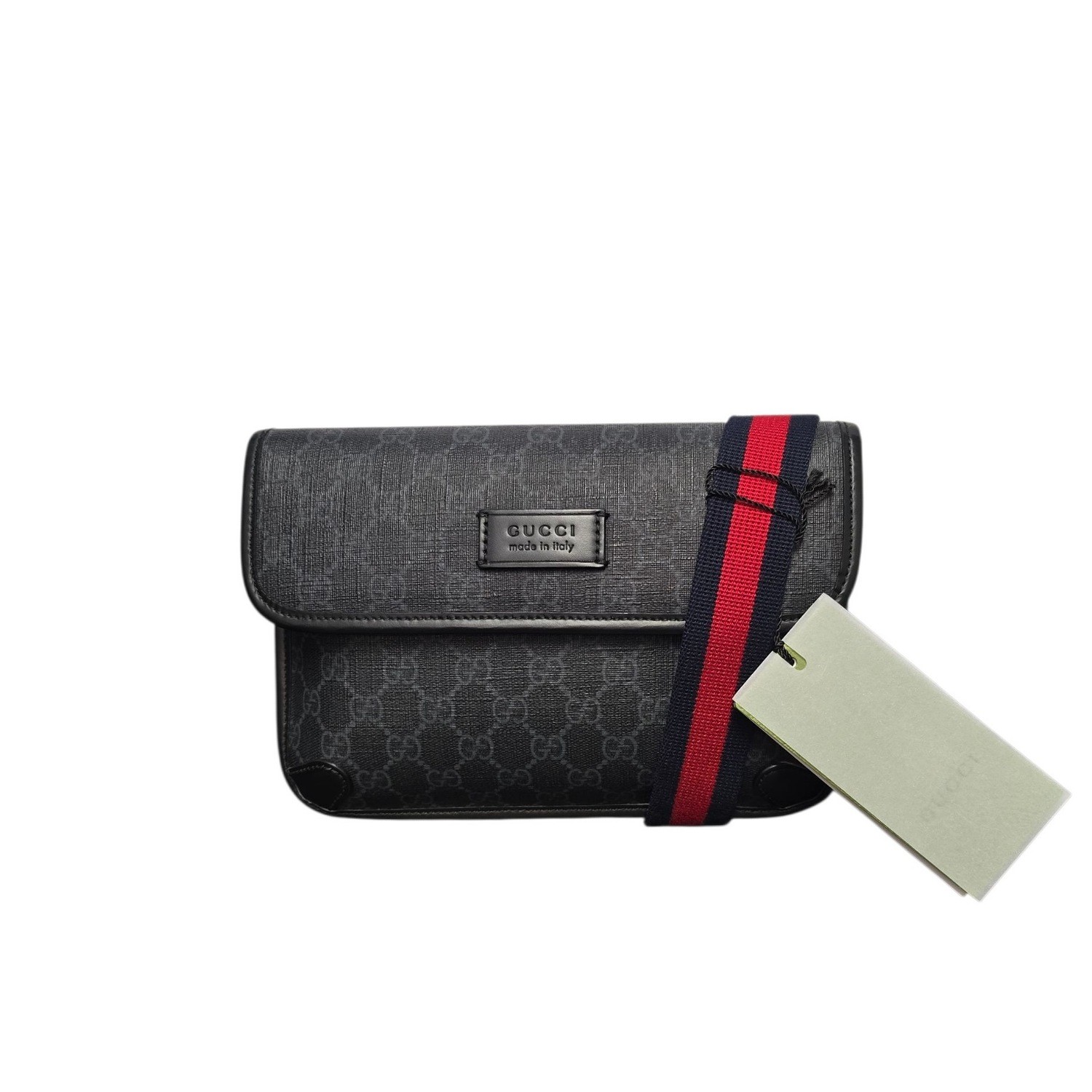 Gucci GG Monogram Web Slim Belt Bag