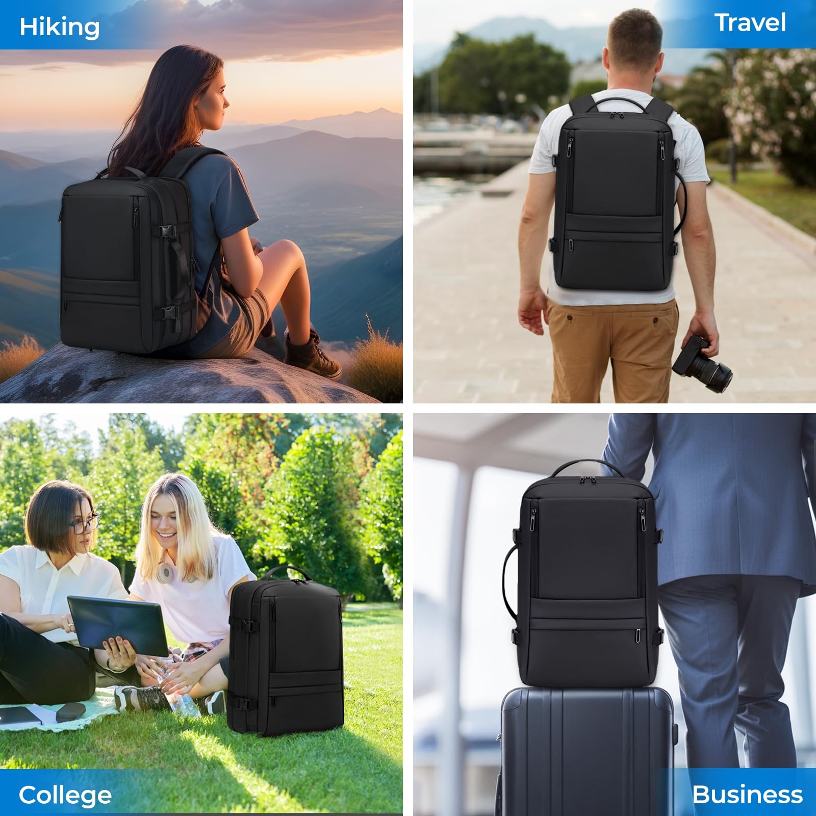 Carry On Travel Backpack for Airplanes | 35L Suitcase Backpack Luggage Busine…