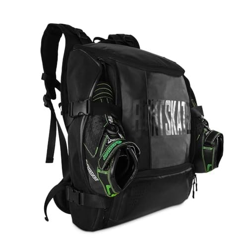 Multi-Sport Skate Backpack Travel Bag for Inline, Ice, Quad & Speed Skating