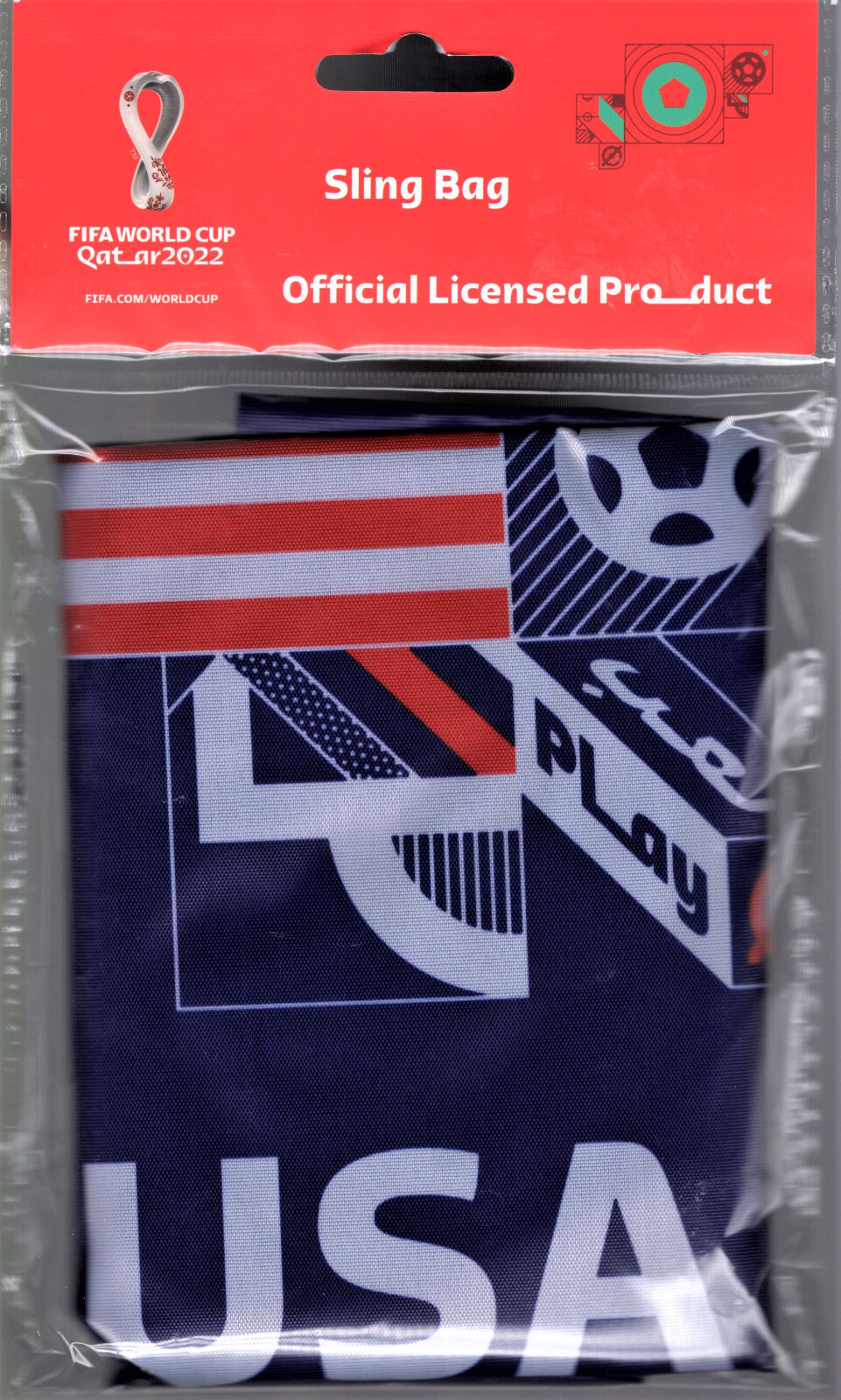 FIFA World Cup Qatar 2022 United States Sling Bag 17″x13.5″ Soccer Backpack NEW!