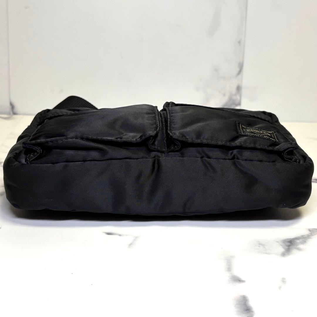 Authentic PORTER TANKER Shoulder Bag Compact Black Nylon Men’s Bag 25cmPorter