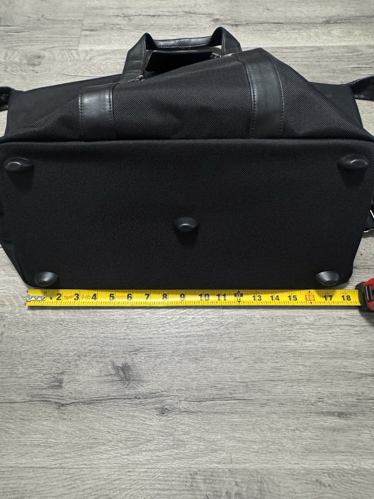 TUMI Used Once Alpha Ballistic Nylon Black Satchel Duffle Bag Travel