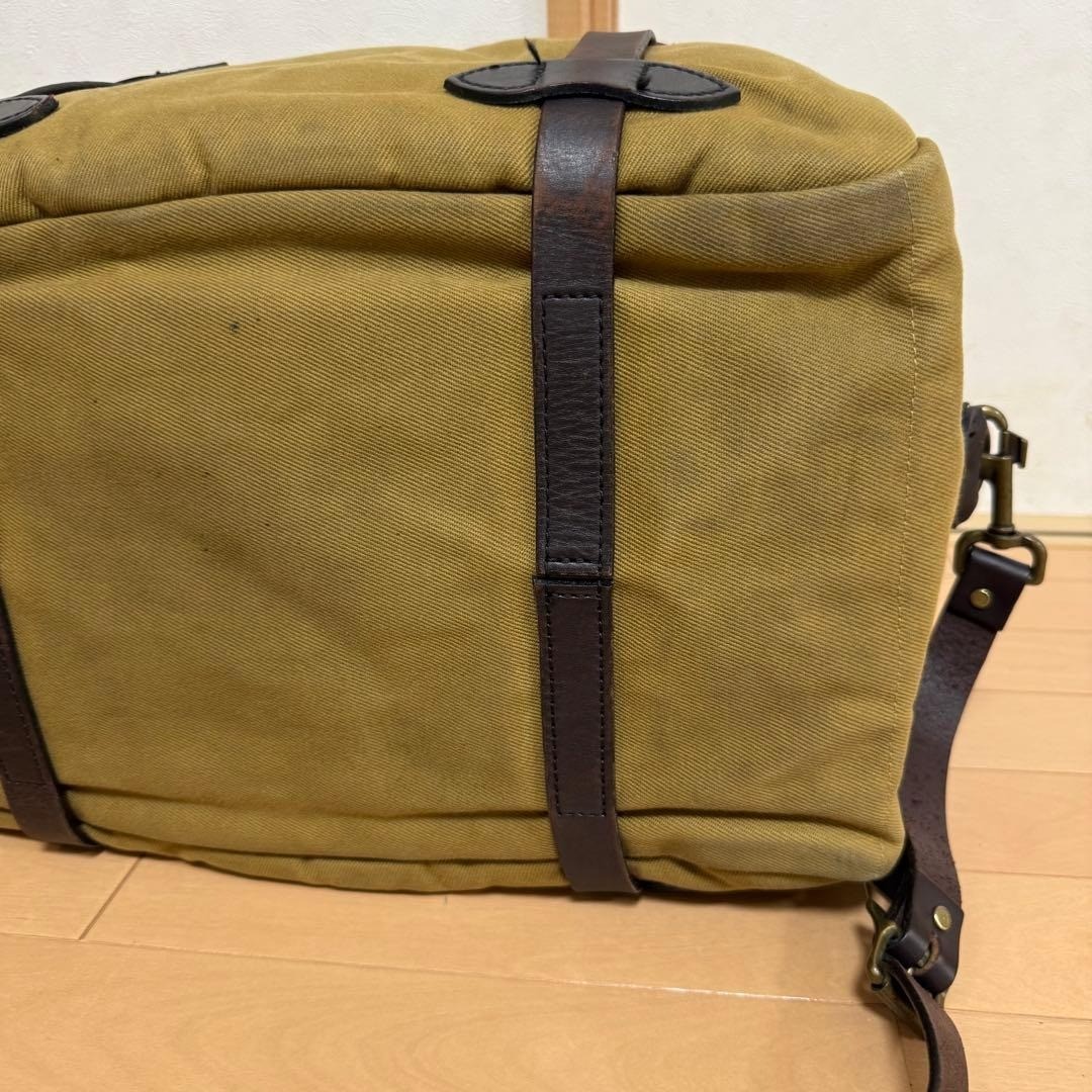 FILSON Canvas Leather Boston Bag 45cm Travel Duffel Used