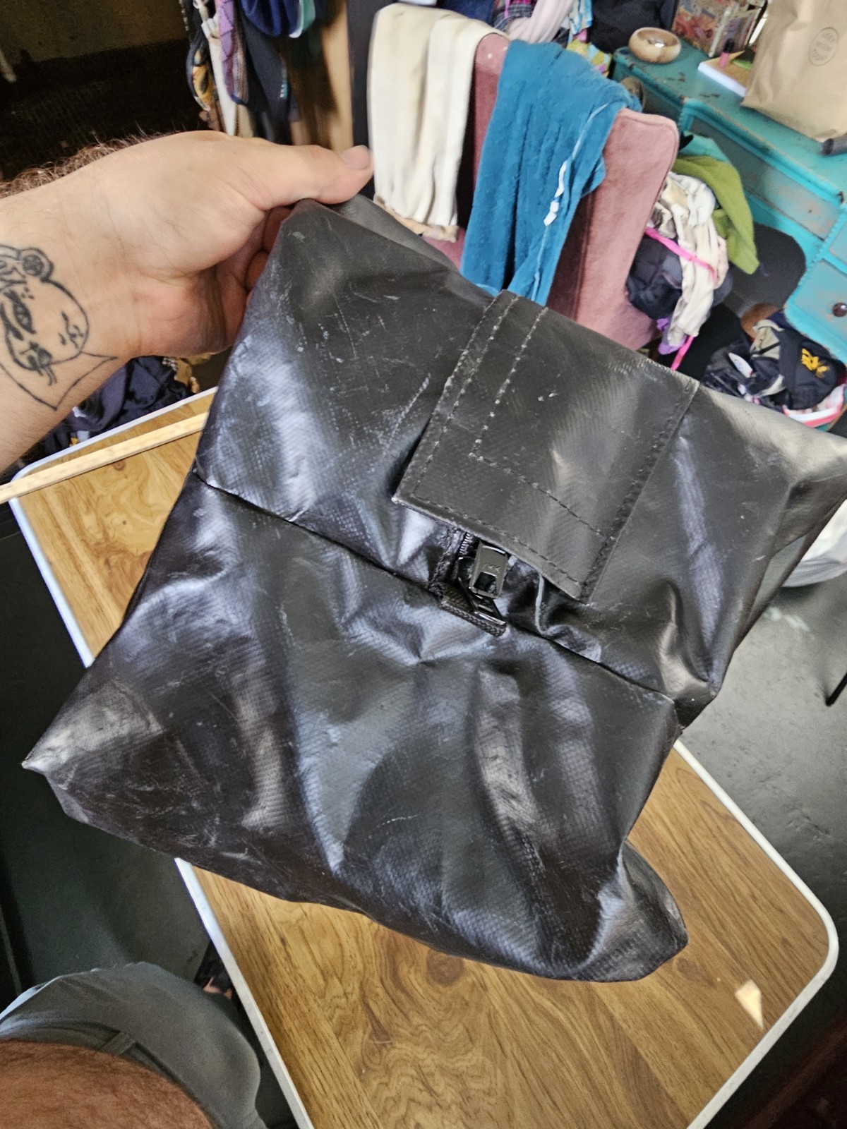 Tuff Bag M-3 Large Black Waterproof Vinyl Bag Offshore Hunting Camping 12x12x30