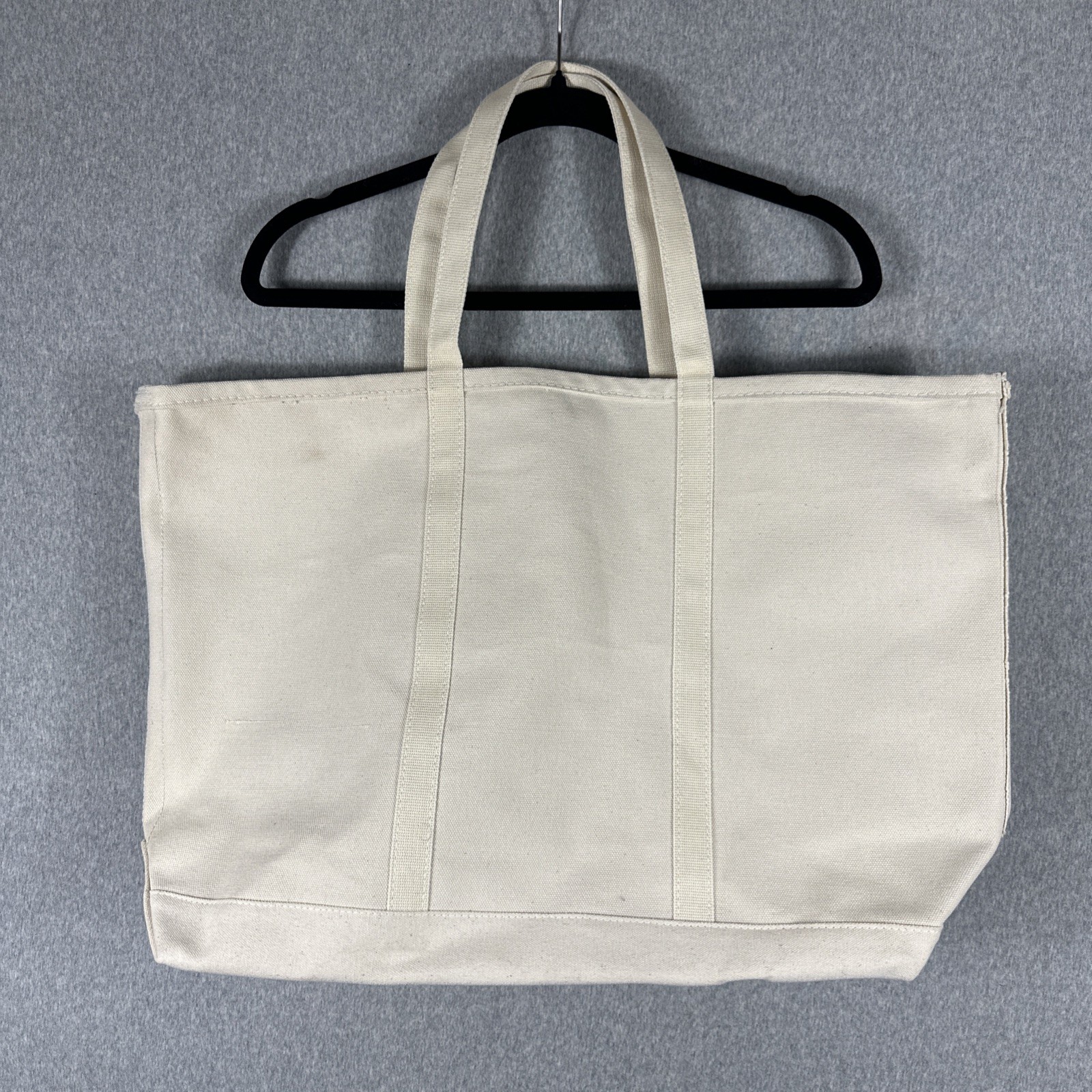 STANLEY & SONS Tote Bag Canvas Extra Large White Ivory USA Made Boat Apron Co