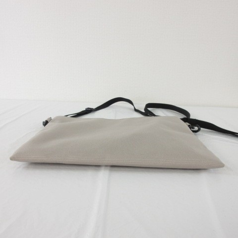 MUJI Shoulder Bag Greige Polyester Men’s Women’s Vintage Excellent Condition