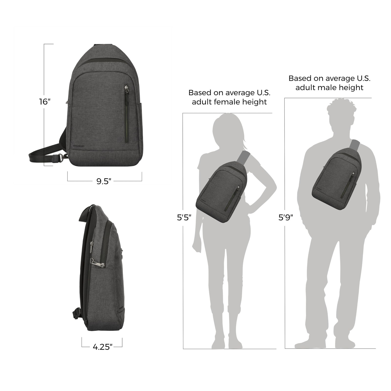 Anti Theft Urban Sling Bag