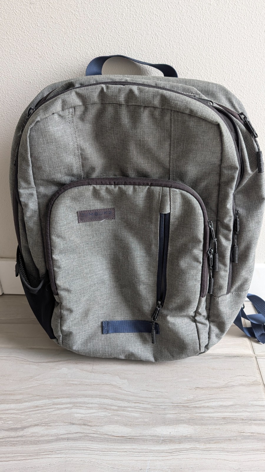 Timbuk2 Uptown Laptop Travel Friendly Backpack Bag – Gray/Blue – Used
