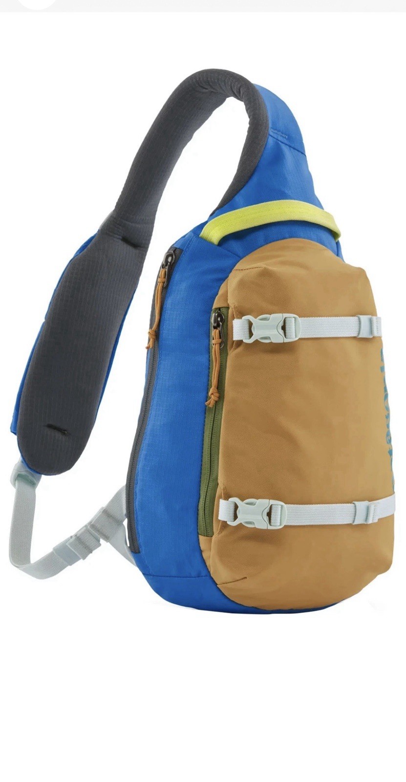 New Patagonia Atom 8L Sling Bag-Patchwork Vessel Blue–Crossbody Pack Bag Unisex