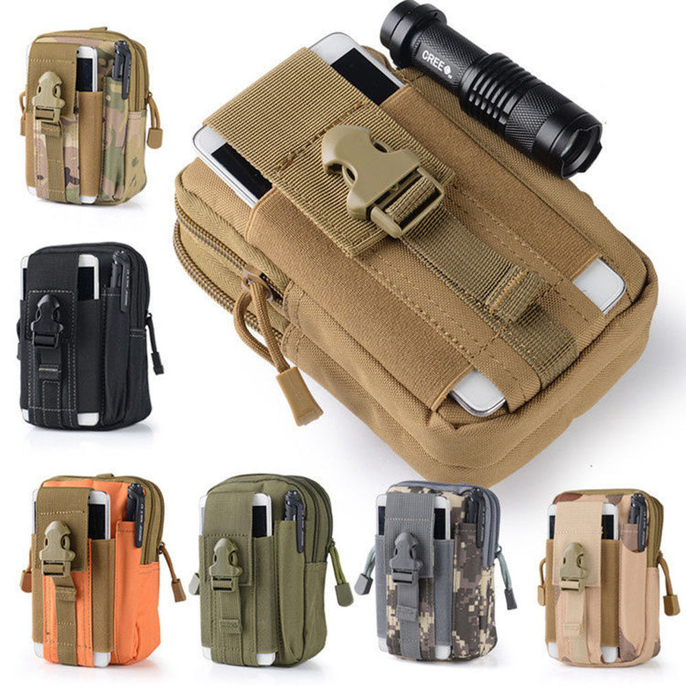 Mens Tactical Molle Pouch Utility Gadget Pack Outdoor Hiking EDC Belt Waist Bag